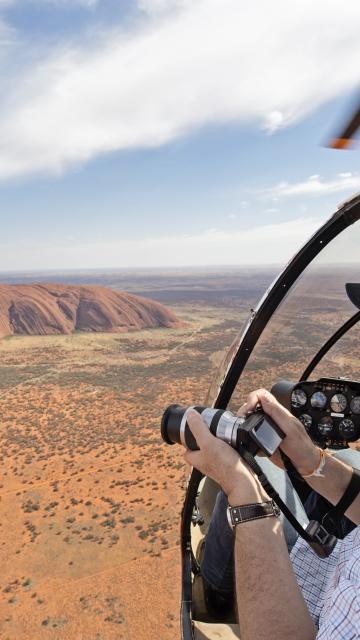 Uluru from a helicopter