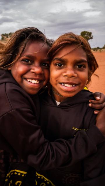 Anangu Communities Foundation two girls